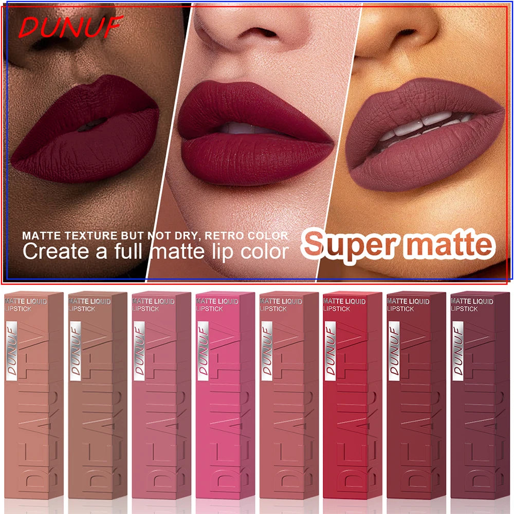 Waterproof Matte Lip Kit – 8 Long Lasting Shades